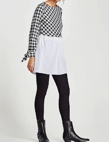 Bluza Zara, alb/negru
