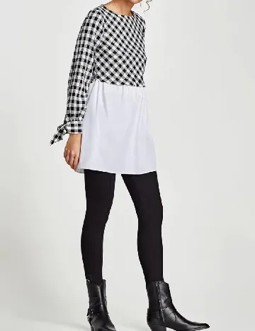 Bluza Zara, alb/negru