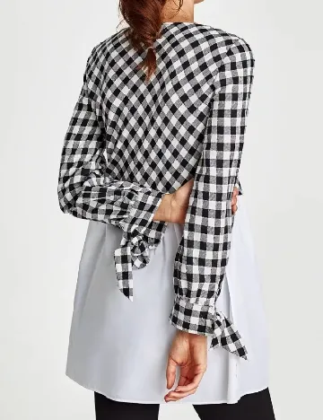 Bluza Zara, alb/negru