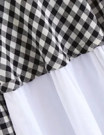 Bluza Zara, alb/negru