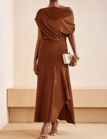Rochie lunga SHEIN, maro