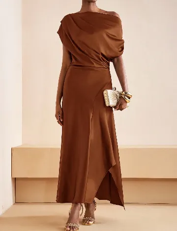 Rochie lunga SHEIN, maro