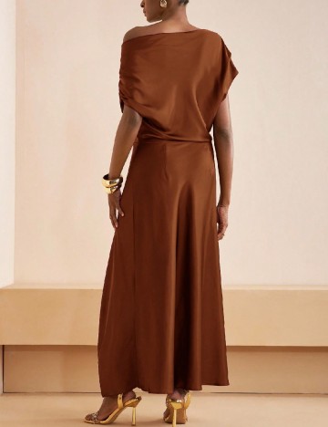 Rochie lunga SHEIN, maro