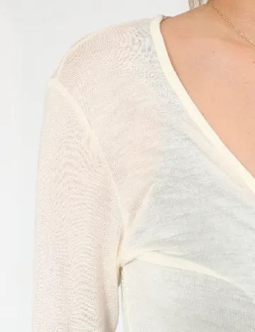 Blazer Bershka, crem