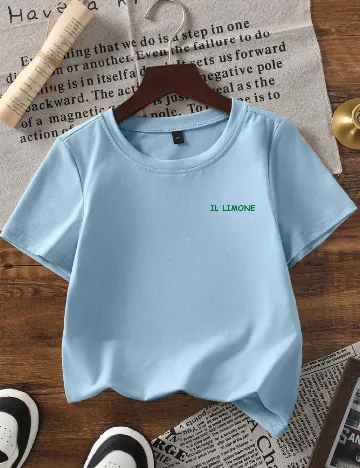 Tricou Shein Kids, bleu