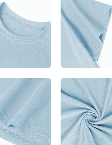 Tricou Shein Kids, bleu