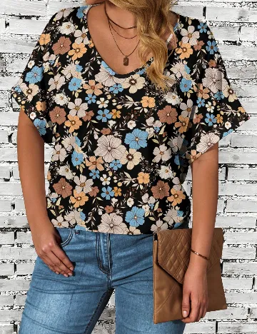 Tricou SHEIN CURVE, floral print