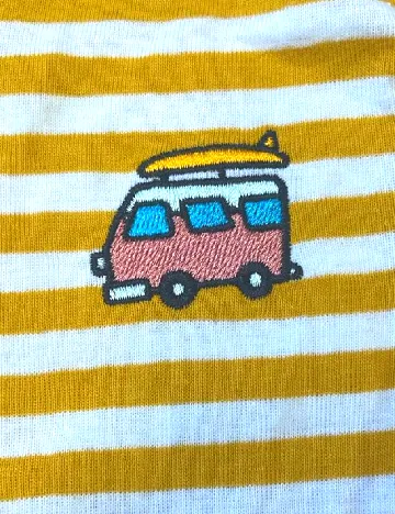 Tricou Zara, alb/galben