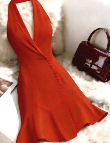 Rochie scurta SHEIN, rosu