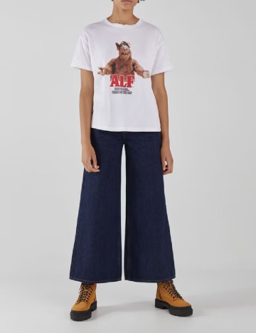 Tricou Bershka, alb