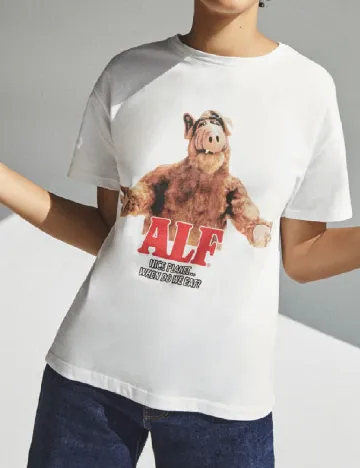 Tricou Bershka, alb