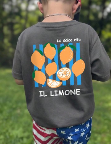 Tricou Shein Kids, gri
