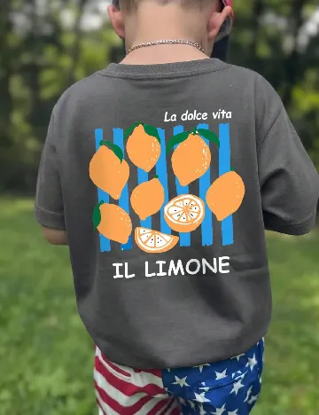 Tricou Shein Kids, gri