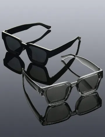 Set ochelari de soare 6 perechi SHEIN, mix culori