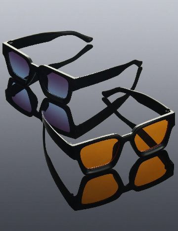 Set ochelari de soare 6 perechi SHEIN, mix culori