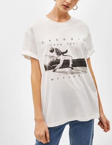 Tricou Bershka, alb