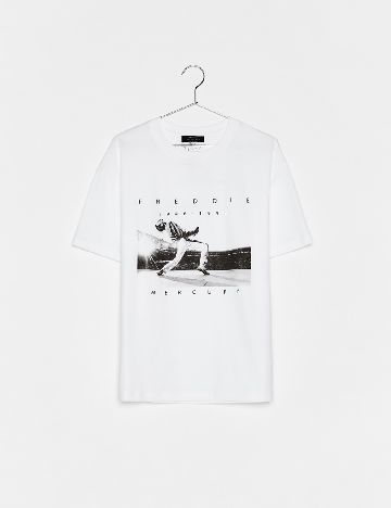 Tricou Bershka, alb