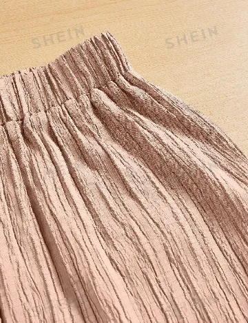 Pantaloni SHEIN, roz pudra