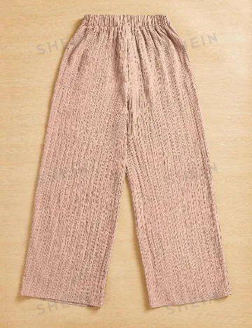 Pantaloni SHEIN, roz pudra