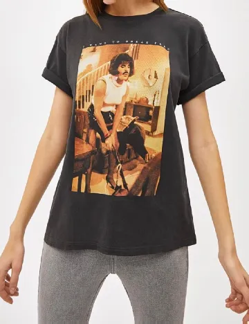 Tricou Bershka, gri