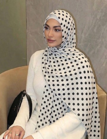 Esarfa SHEIN, alb