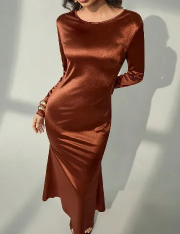 Rochie lunga SHEIN, maro
