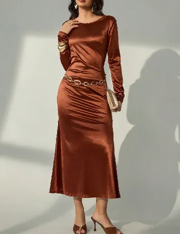 Rochie lunga SHEIN, maro