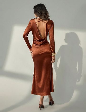 Rochie lunga SHEIN, maro