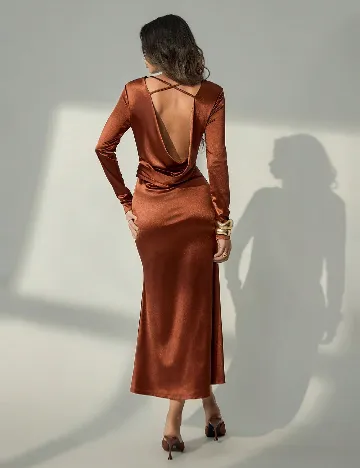 Rochie lunga SHEIN, maro