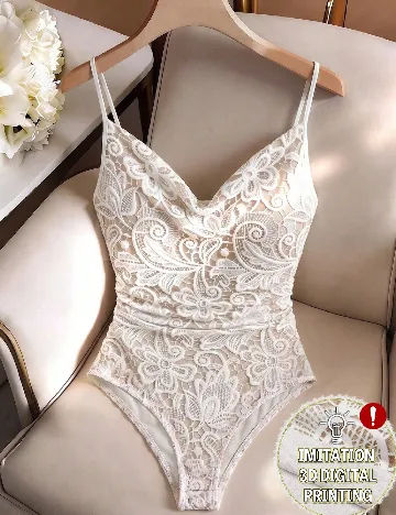 Body SHEIN, crem/alb