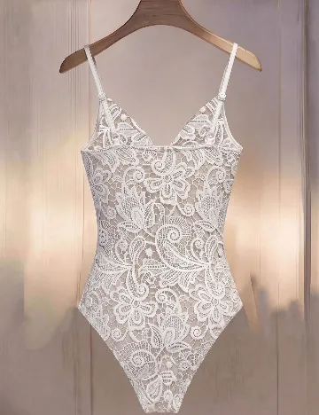 Body SHEIN, crem/alb