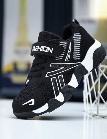 Adidasi SHEIN, negru/alb