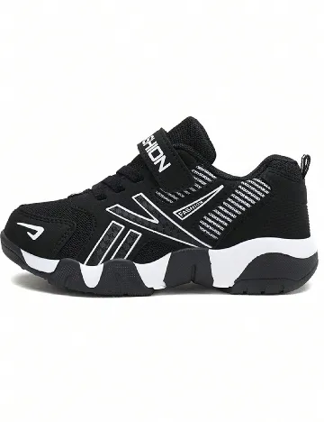 Adidasi SHEIN, negru/alb