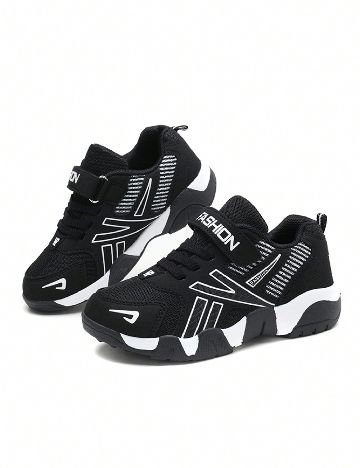 Adidasi SHEIN, negru/alb
