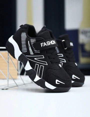 Adidasi SHEIN, negru/alb
