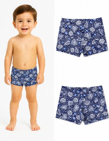 Pantaloni scurti de baie Zara, albastru