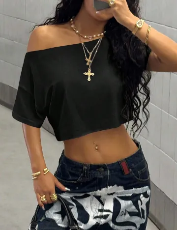 Top SHEIN, negru