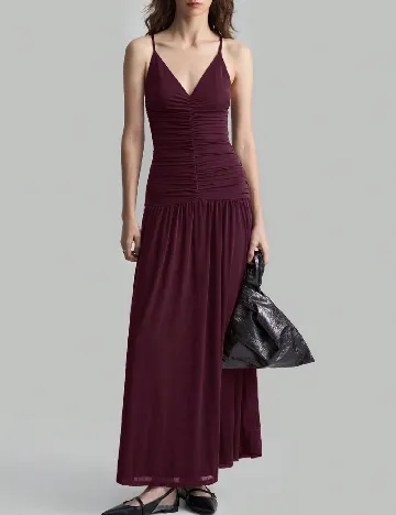 Rochie lunga Ontre, visiniu