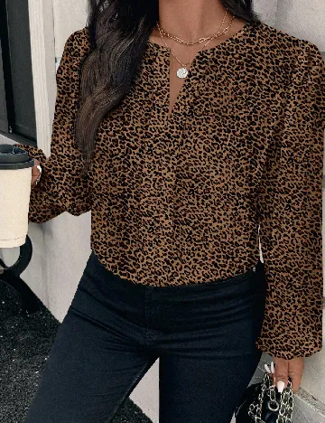 Bluza Emery Rose Curve, animal print