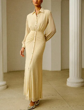 Rochie lunga SHEIN CURVE, crem