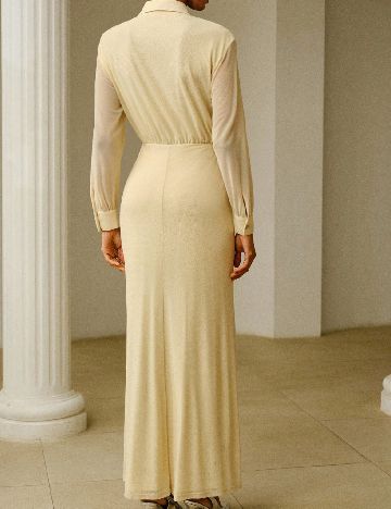 Rochie lunga SHEIN CURVE, crem