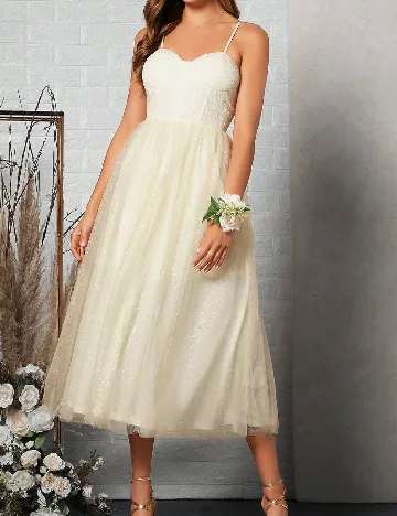 Rochie medie SHEIN, crem