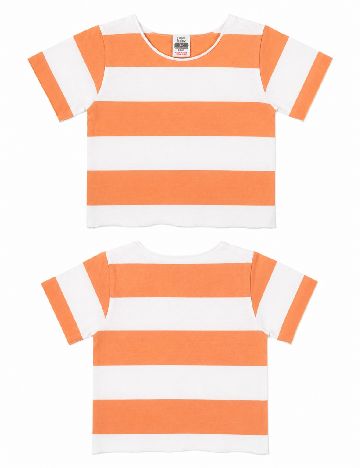 Tricou Zara, portocaliu/alb