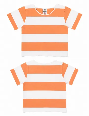 Tricou Zara, portocaliu/alb