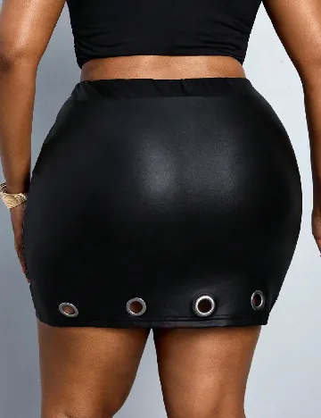 Fusta pantalon SHEIN CURVE, negru