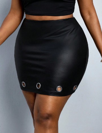 Fusta pantalon SHEIN CURVE, negru