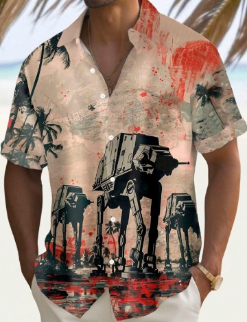 Camasa SHEIN Plus Size Men, mix culori