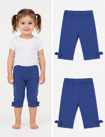 Pantaloni trei sferturi Zara, bleumarin