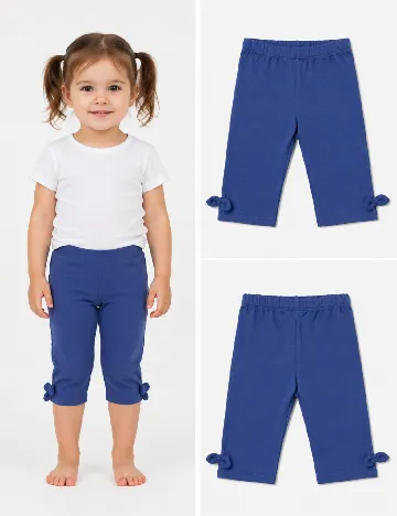 Pantaloni trei sferturi Zara, bleumarin