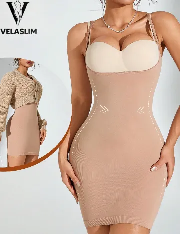Rochie modelatoare SHEIN, maro